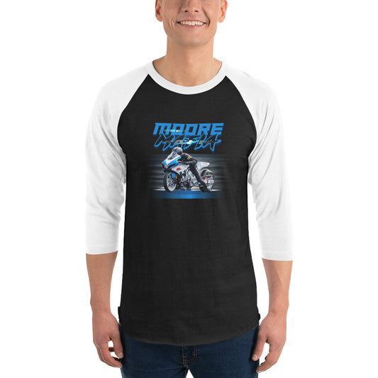 Moore Mafia Blue 3/4 Sleeve Raglan Shirt