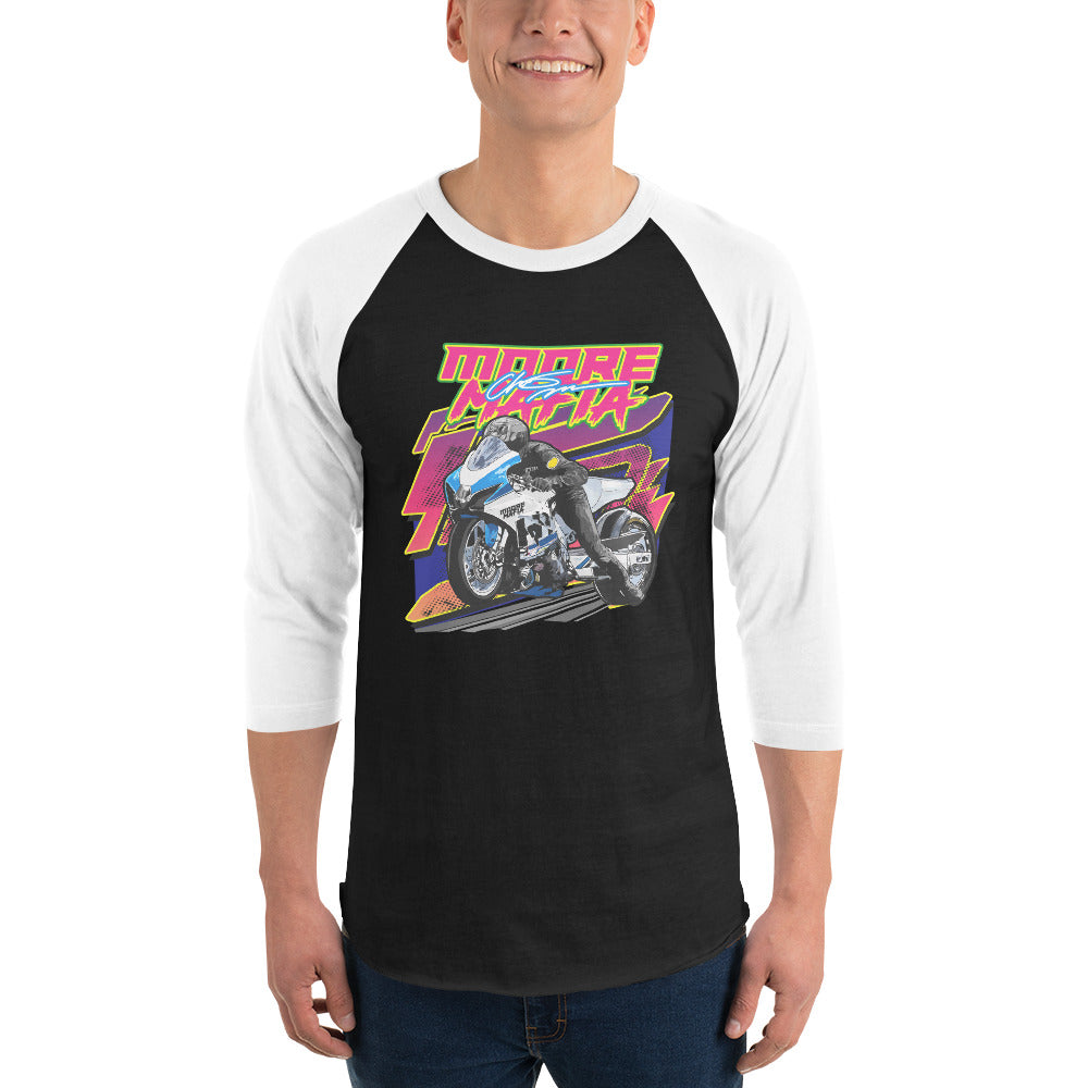 Neon 3/4 Sleeve Raglan Shirt