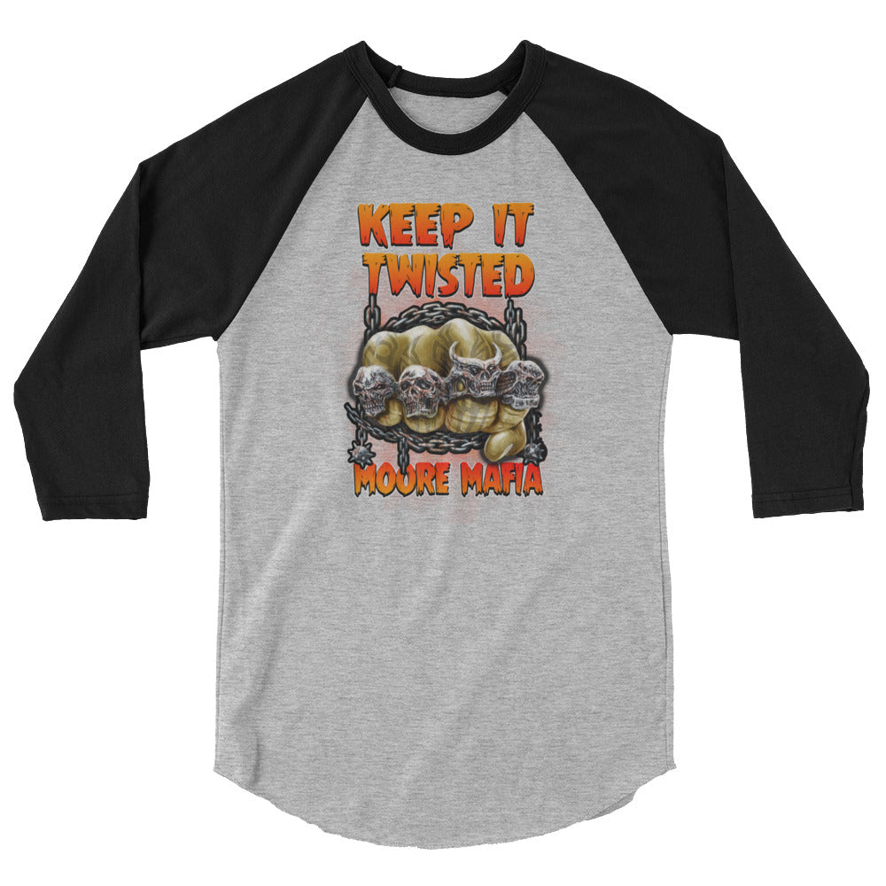 Keep It Twisted 3/4 sleeve raglan shirt