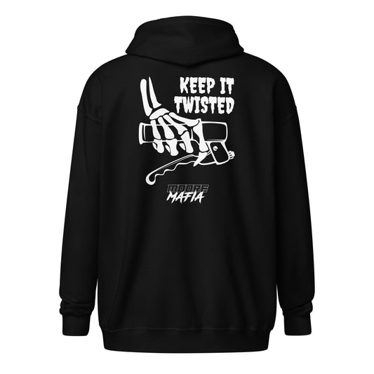 Keep It Twisted Unisex Zip Hoodie