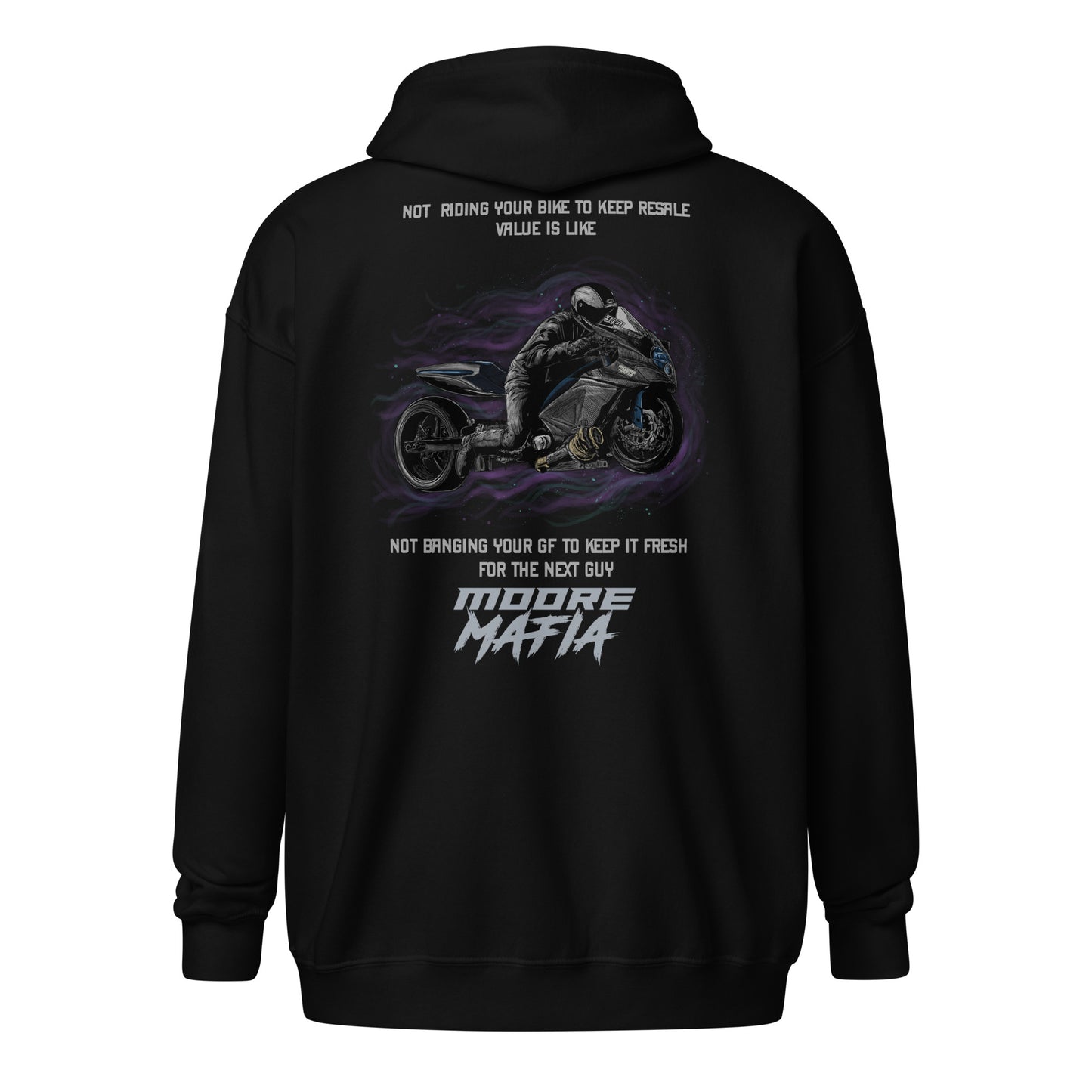 Not Riding Your Bike Unisex Zip Hoodie