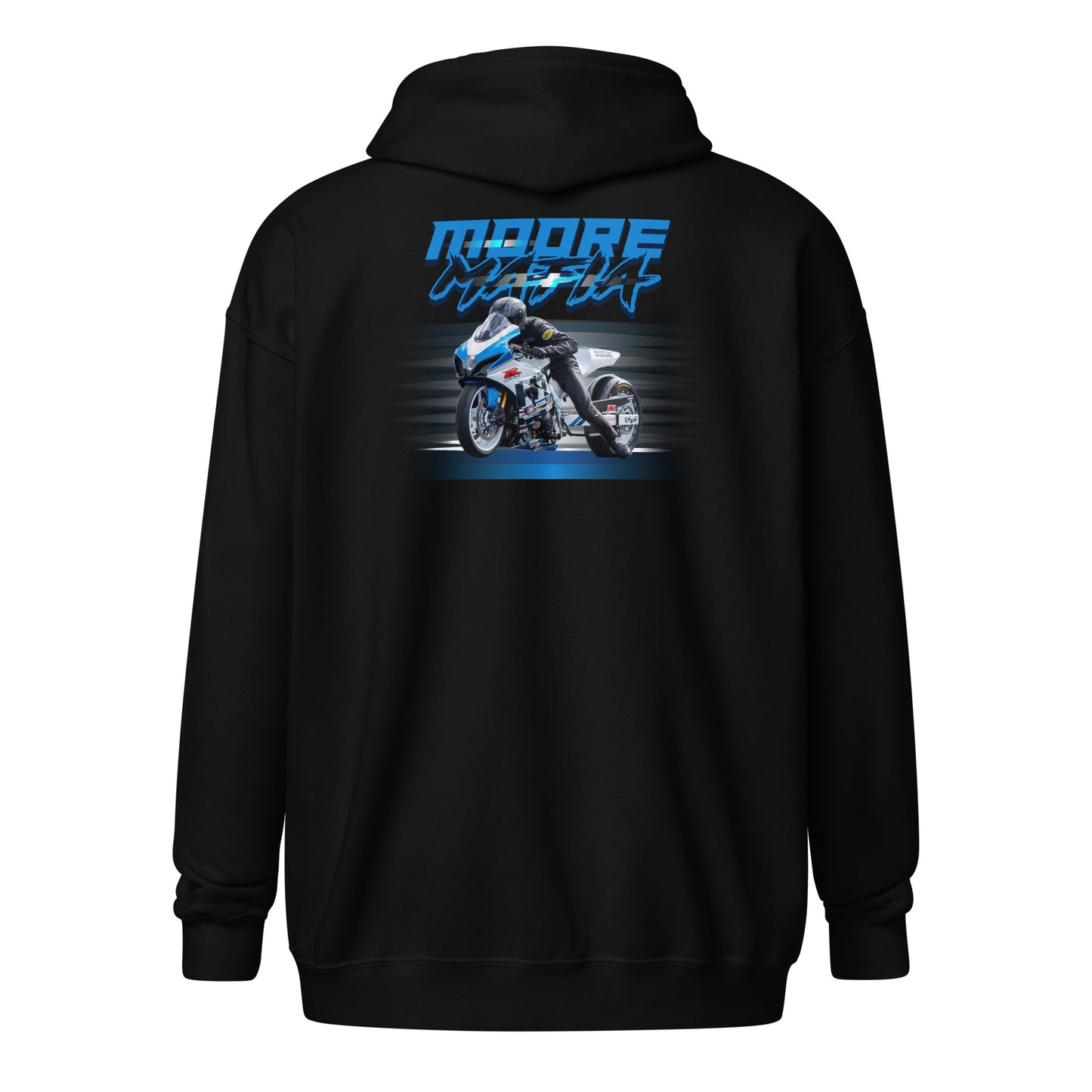 Moore Mafia Blue Unisex Zip Hoodie