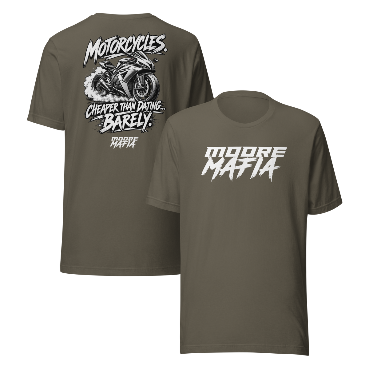 Motorcycles Cheaper Than Dating Barely Unisex T-Shirt ***25,000 BONUS ENTRIES *** ENDS 5PM EST 10/11/2026