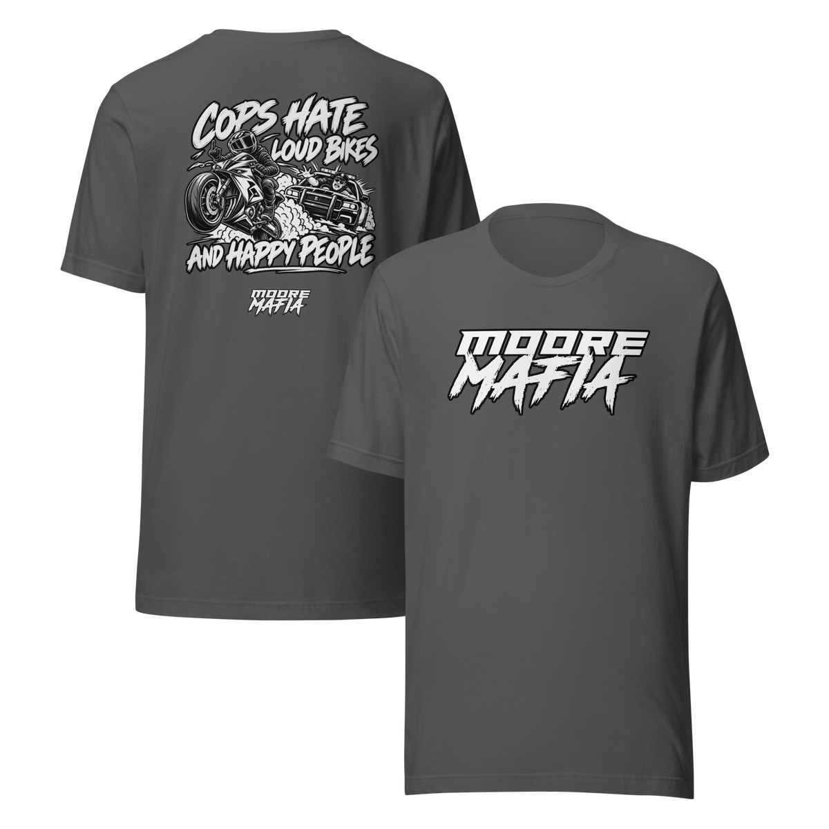 Cops Hate Louds Bikes And Happy People Unisex T-Shirt ***50,000 BONUS ENTRIES ***