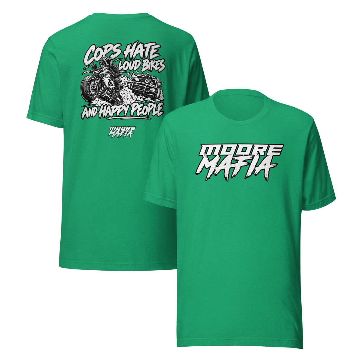 Cops Hate Louds Bikes And Happy People Unisex T-Shirt ***50,000 BONUS ENTRIES ***