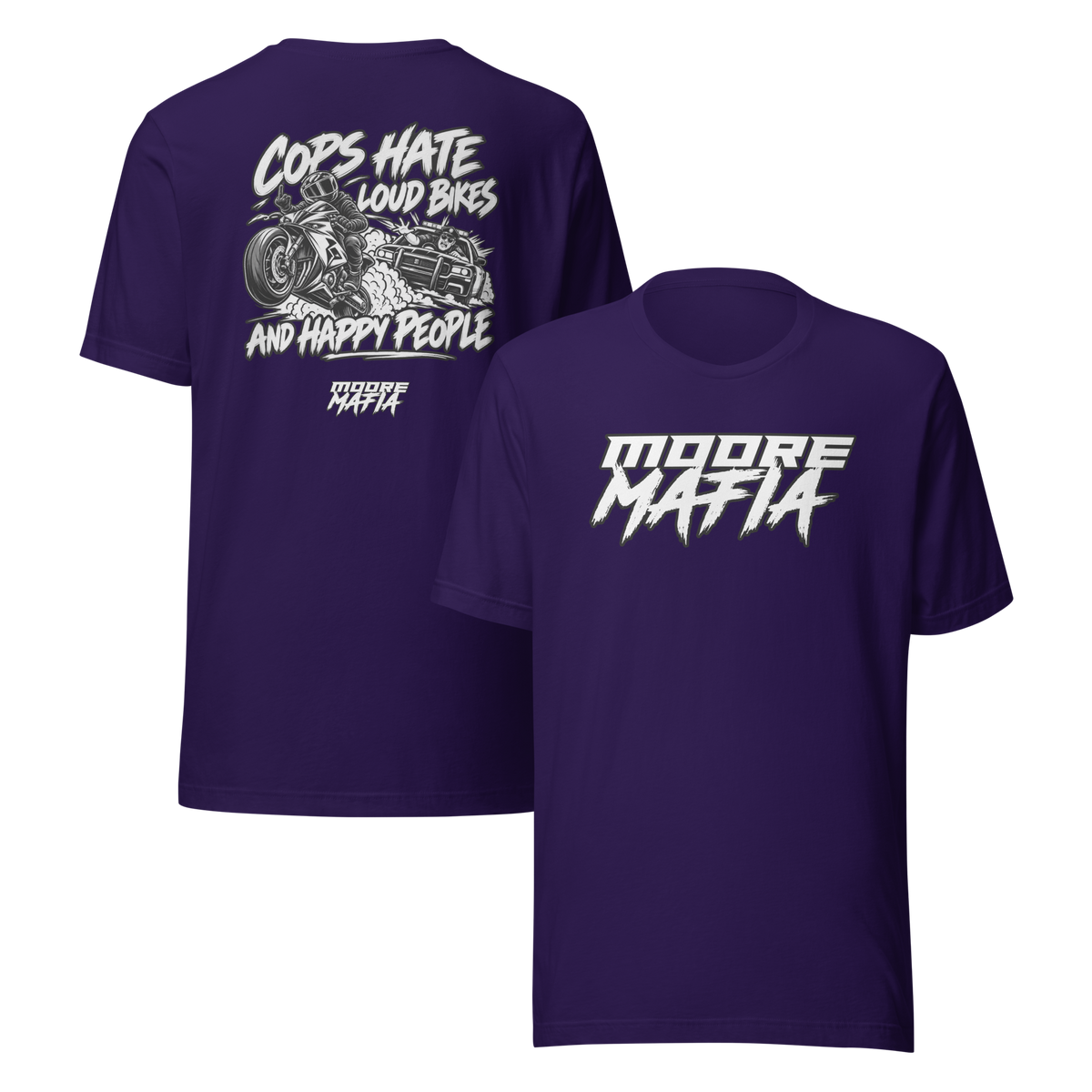Cops Hate Louds Bikes And Happy People Unisex T-Shirt ***50,000 BONUS ENTRIES ***