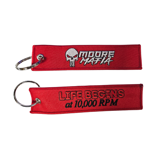 "Life Begins At 10,000 RPM's" Keychain