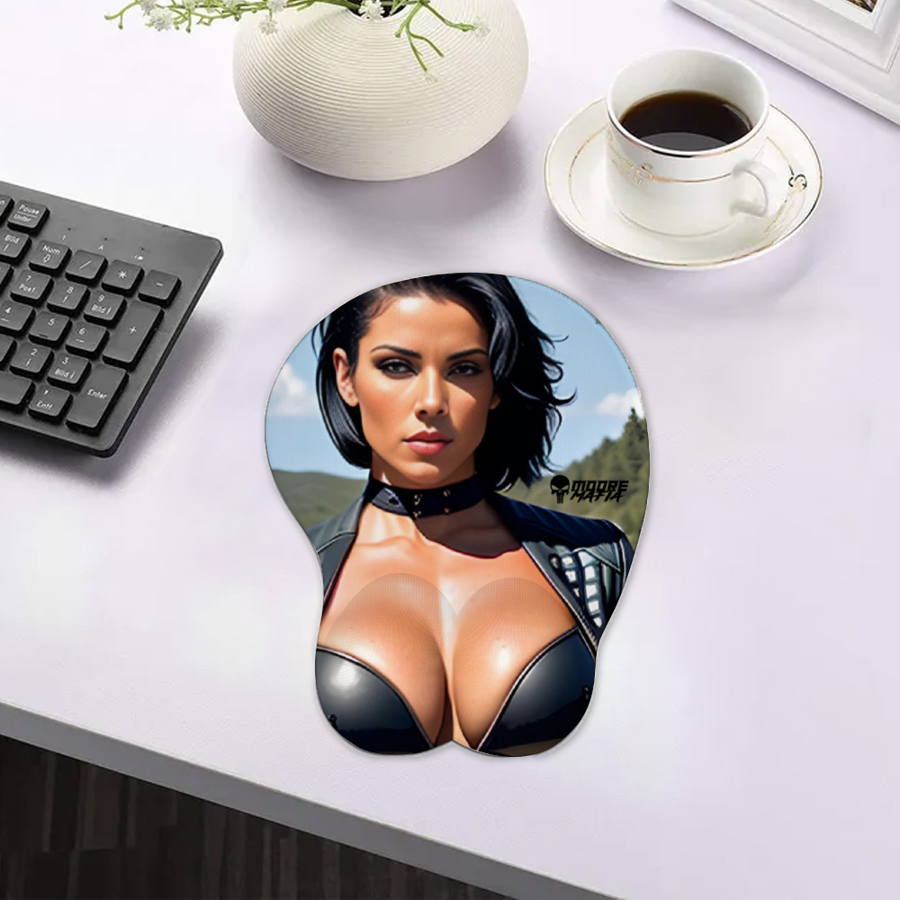 Moore Mafia Mousepad With Wrist Support Silicone Mouse Pad
